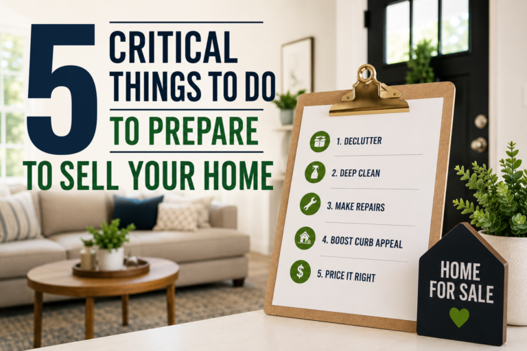 5 Critical Things To Do To Prepare To Sell Your Home